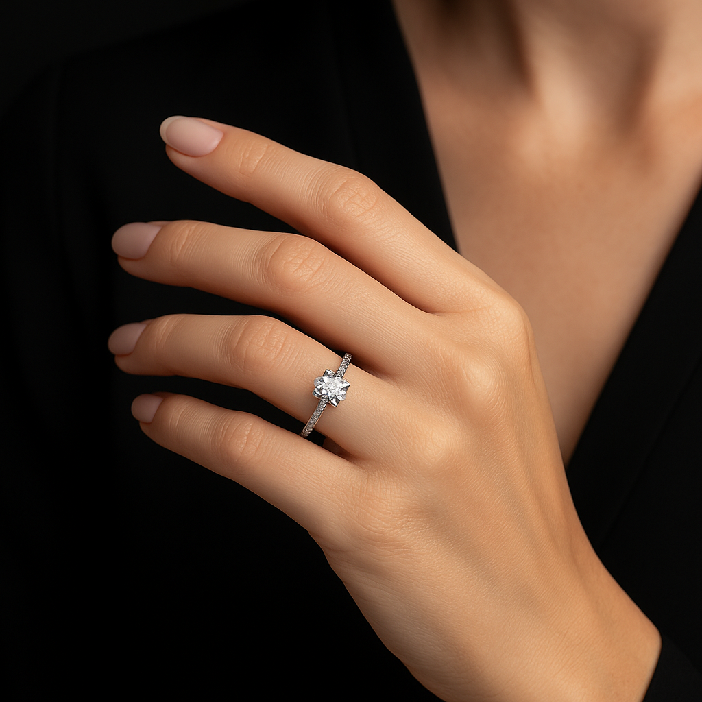 Anello Solitario 925